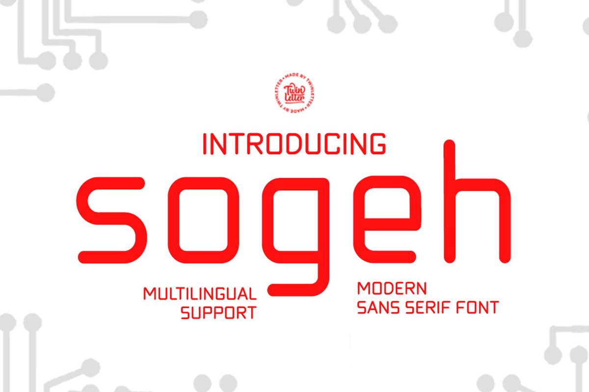 Sogeh Font sample
