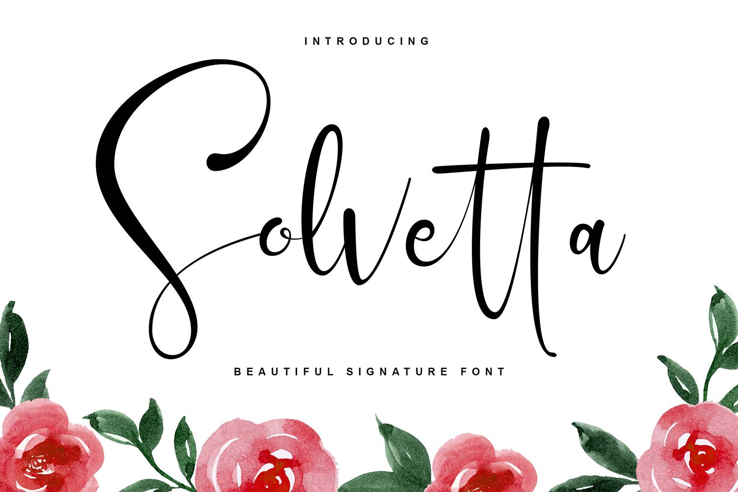 Solvetta Font sample