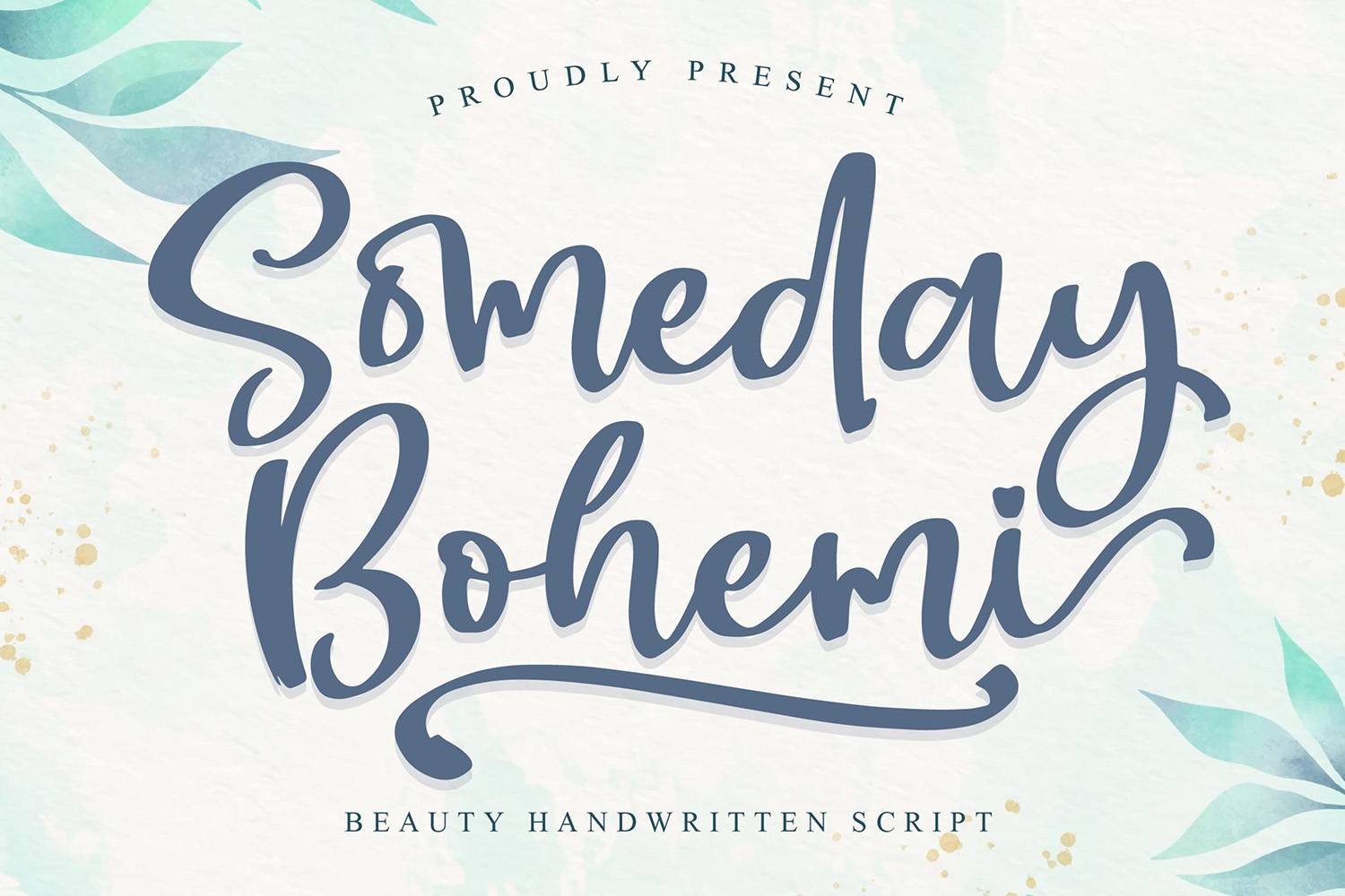 Someday Bohemi Font sample
