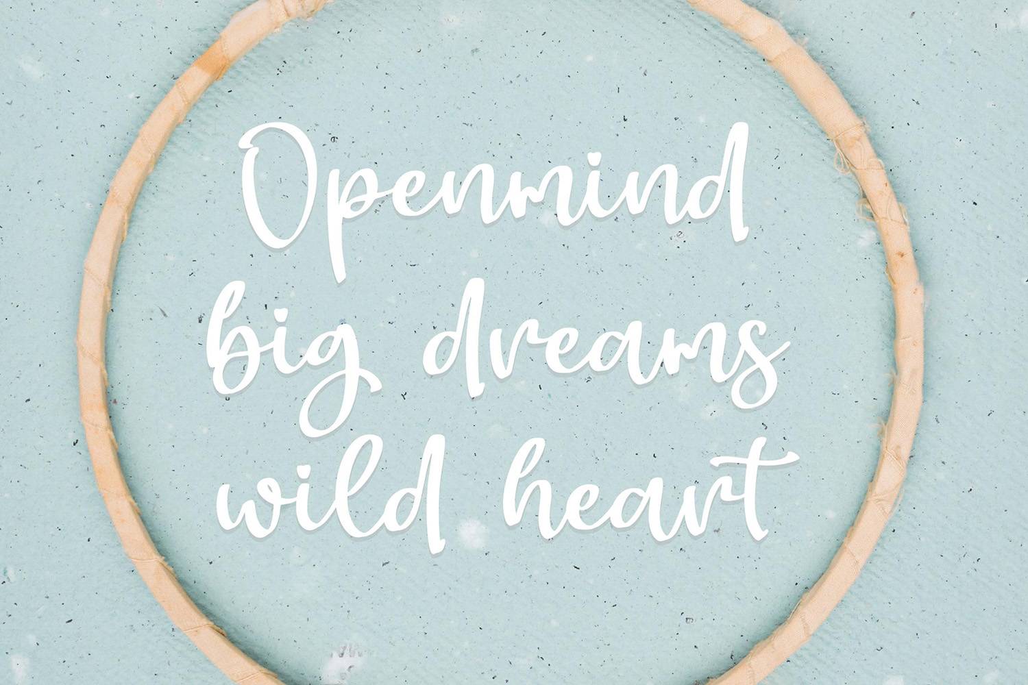 Someday Bohemi Font sample