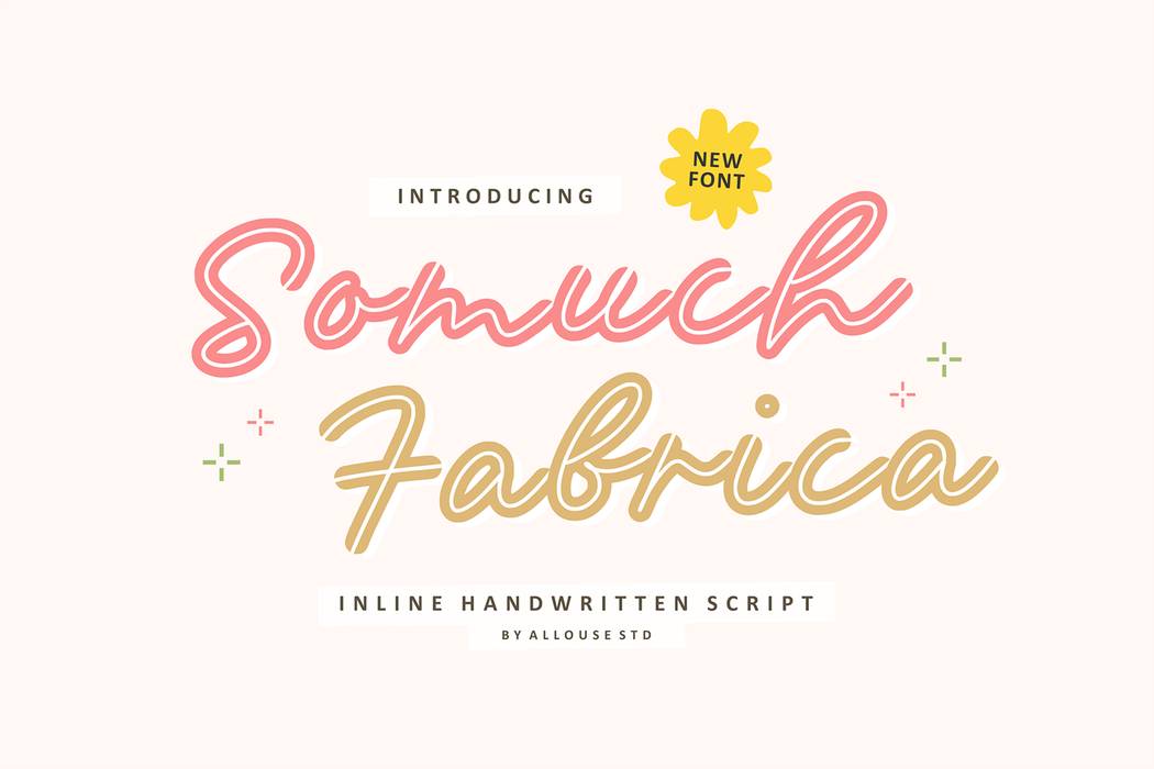 Somuch Fabrica Font sample