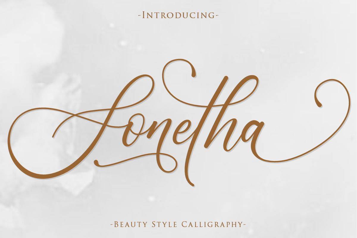 Sonetha Font sample