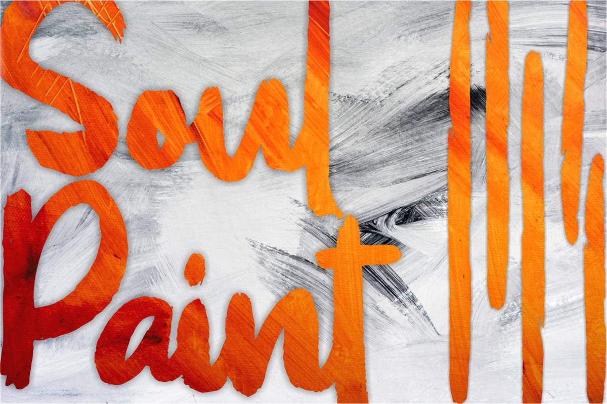 Soul Paint Font sample