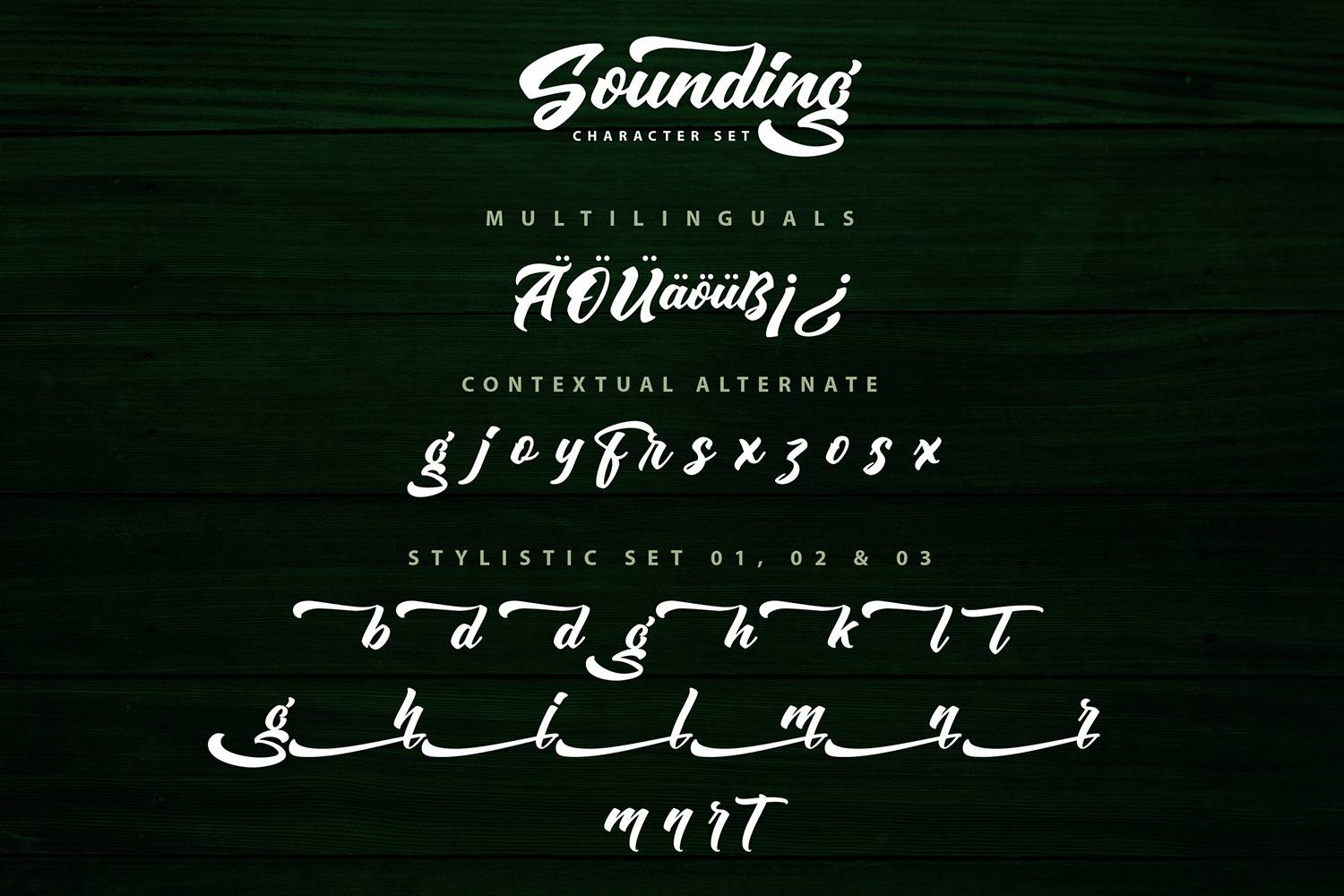 Sounding Font sample