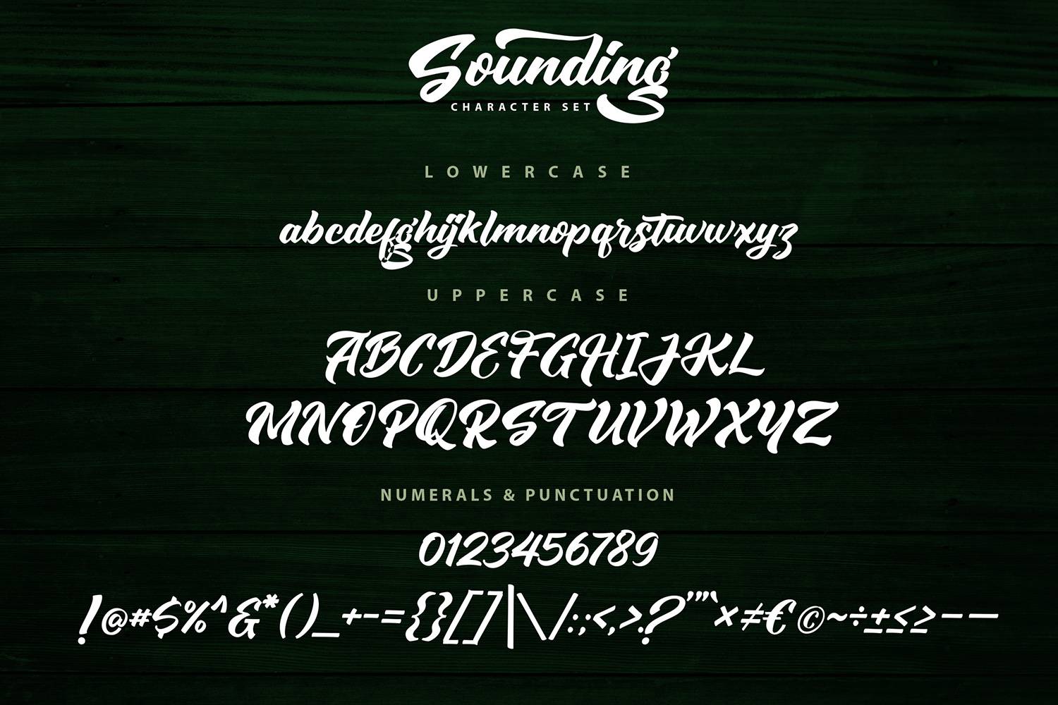 Sounding Font sample
