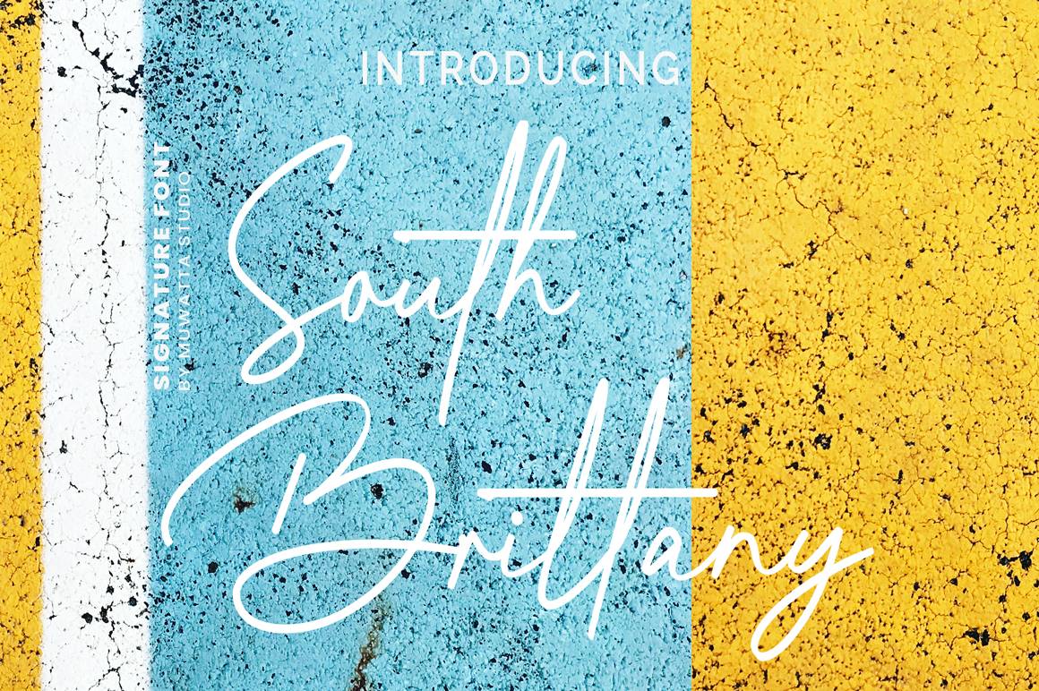 South Brittany Font sample