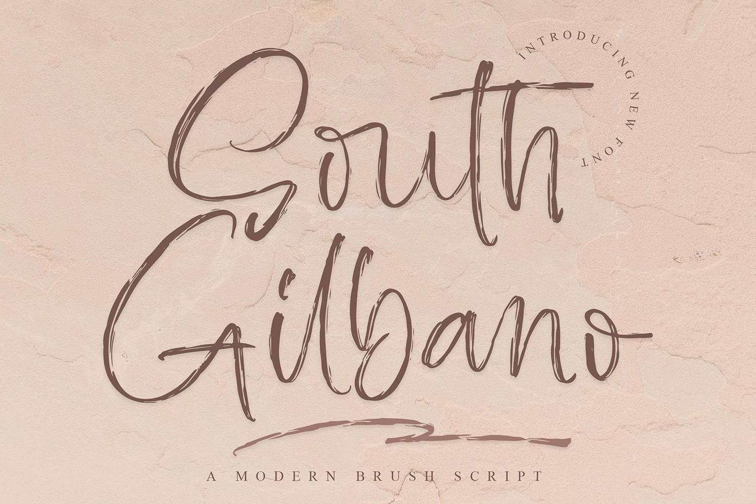 South Gilbano Font sample