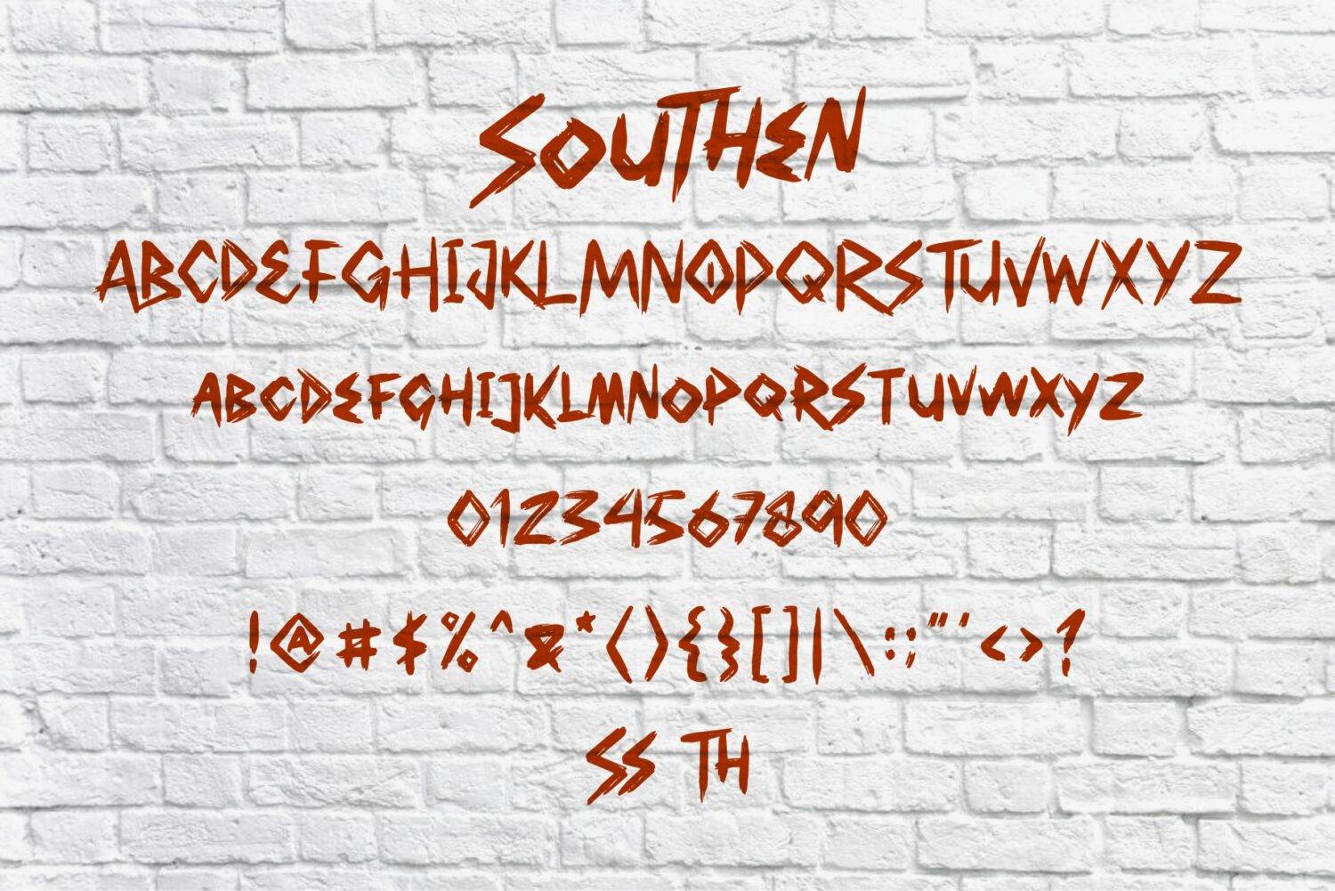 Southen Font sample