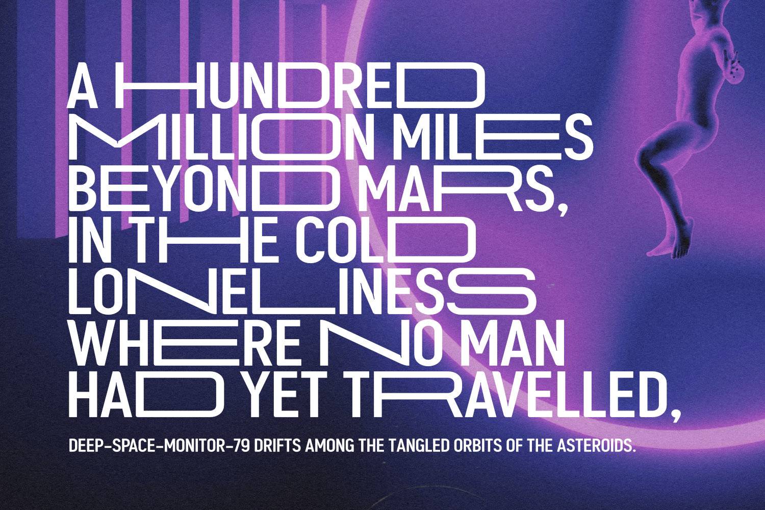 Space Odyssey Font sample