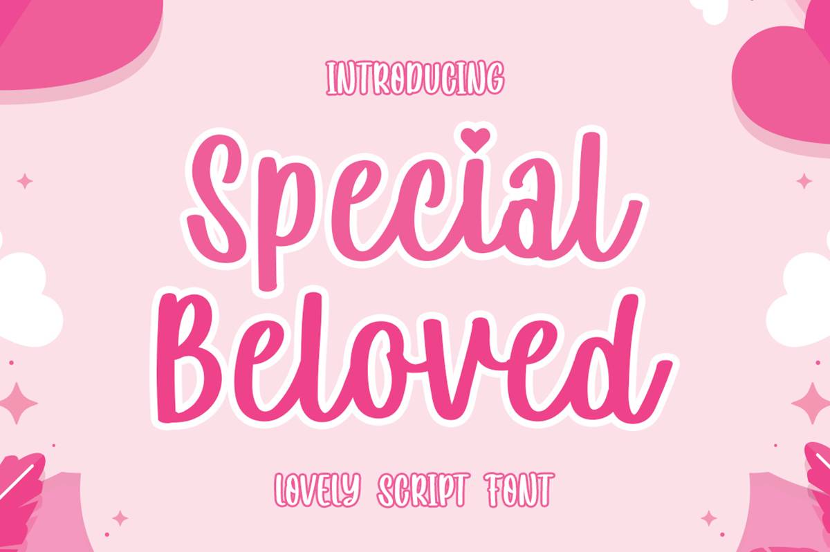 Special Beloved Font sample