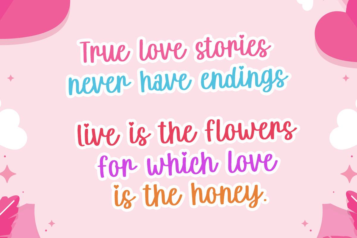 Special Beloved Font sample