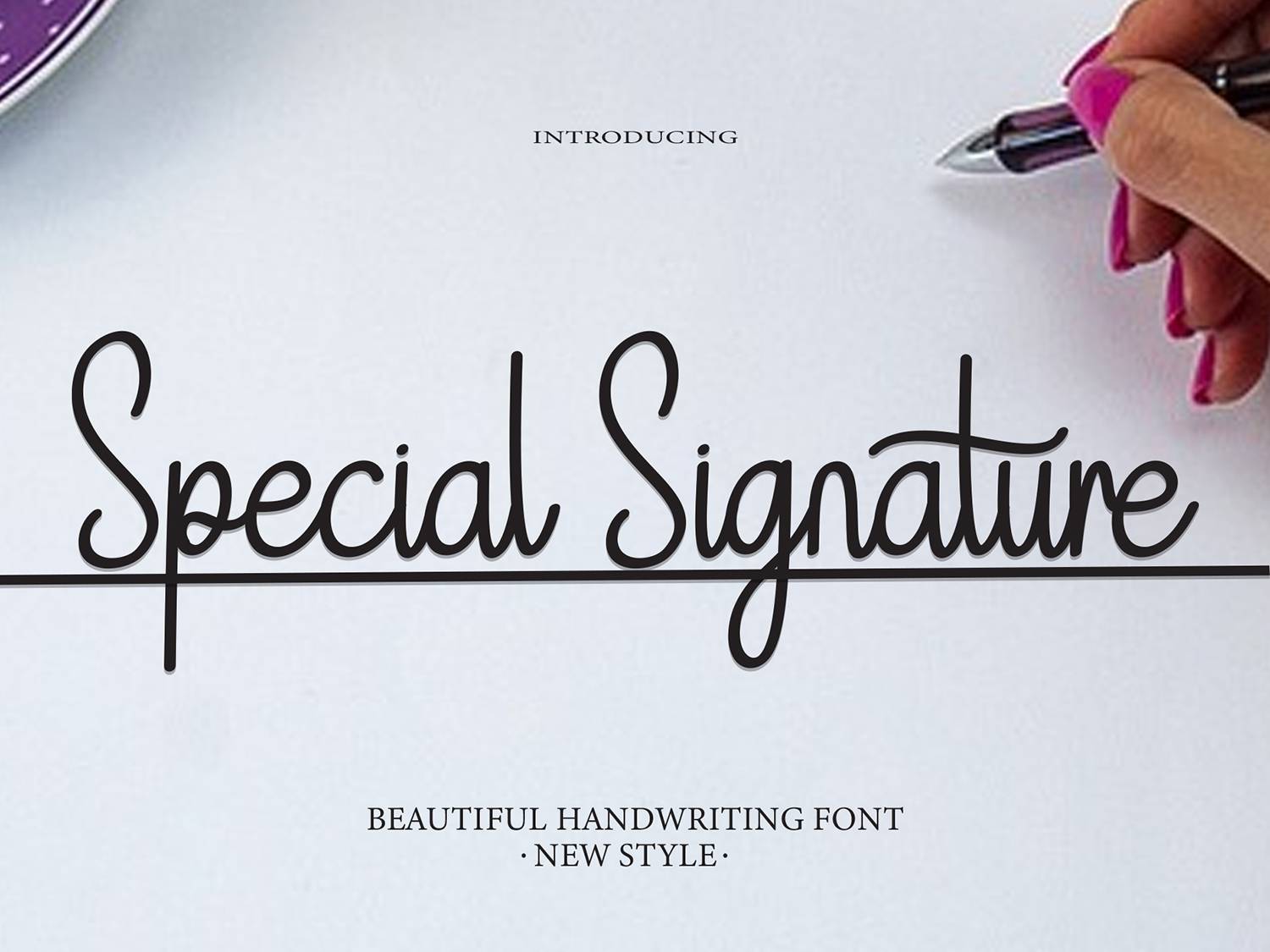 Special Signature Font sample