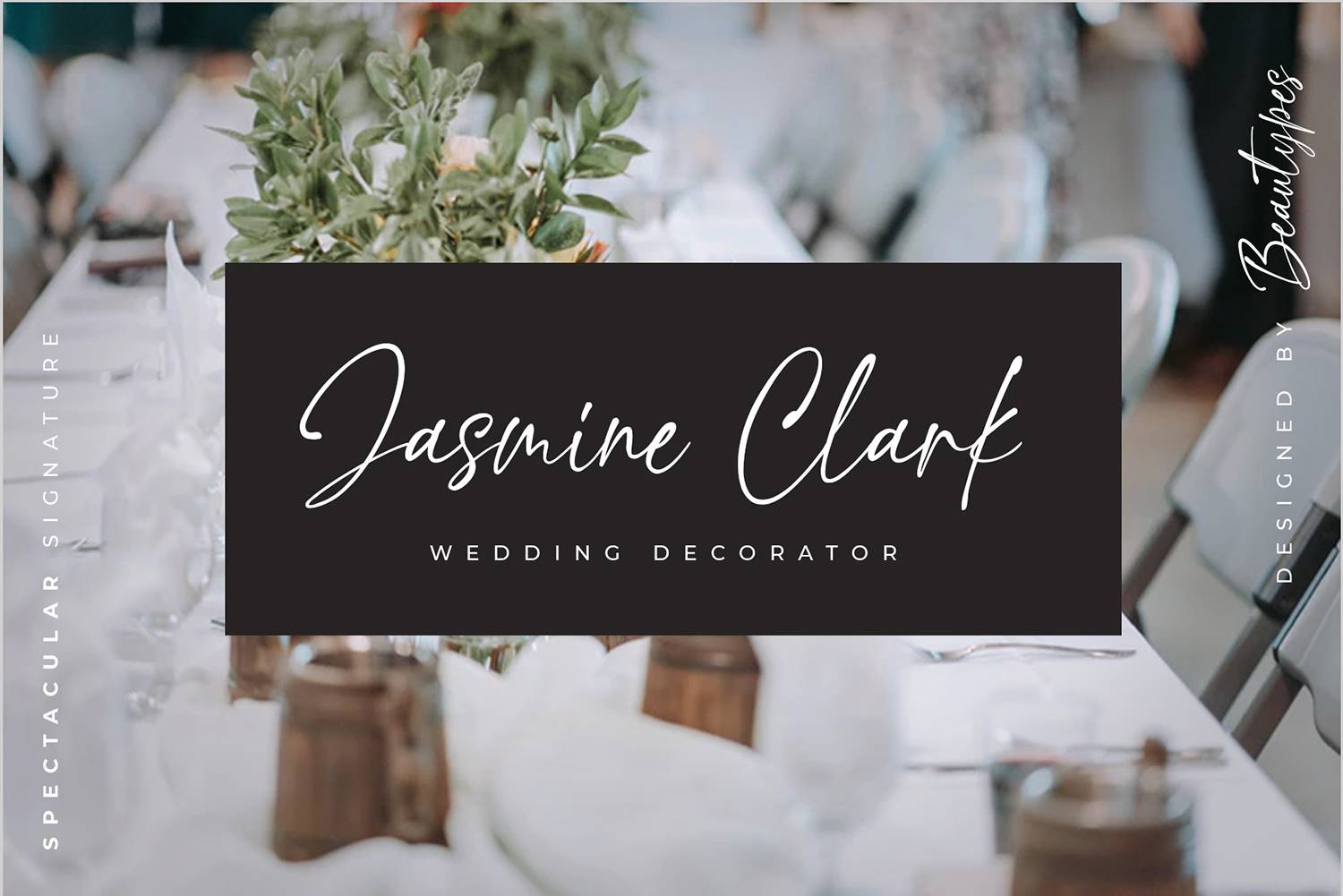 Spectacular Font sample