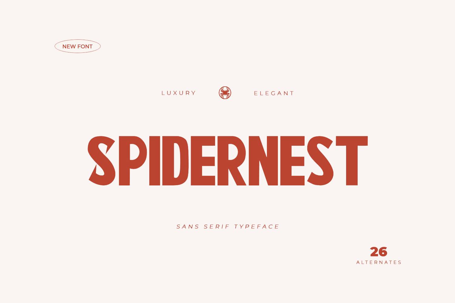 Spidernes Font sample