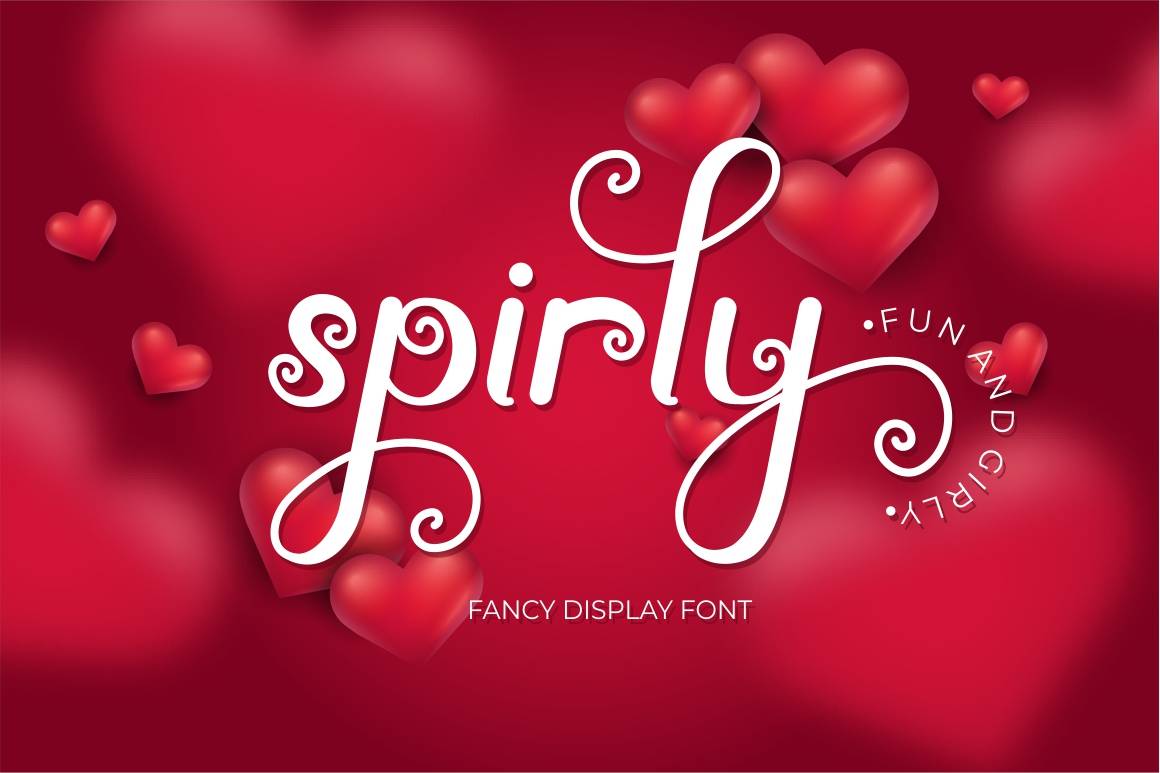 Spirly Font sample