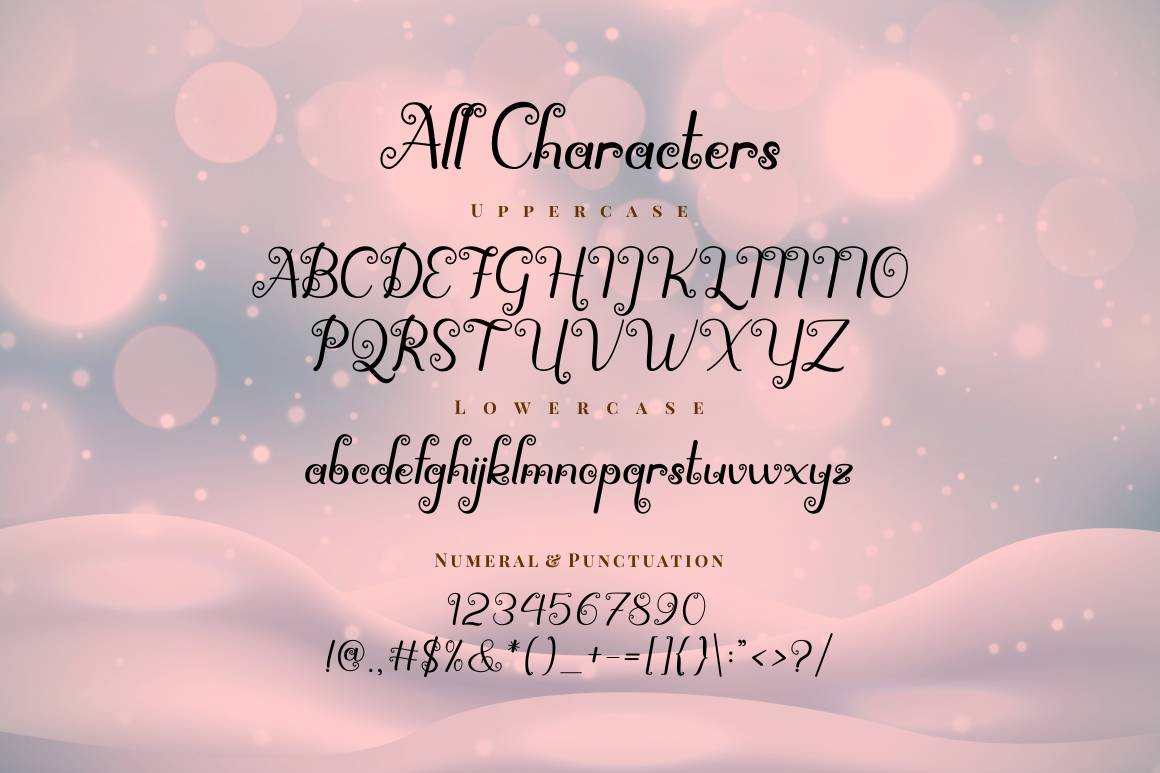 Spirly Font sample