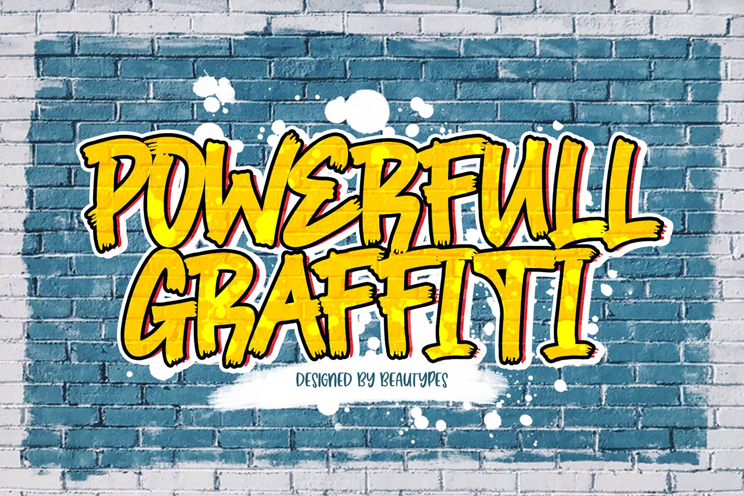 Spooky Brush Font sample