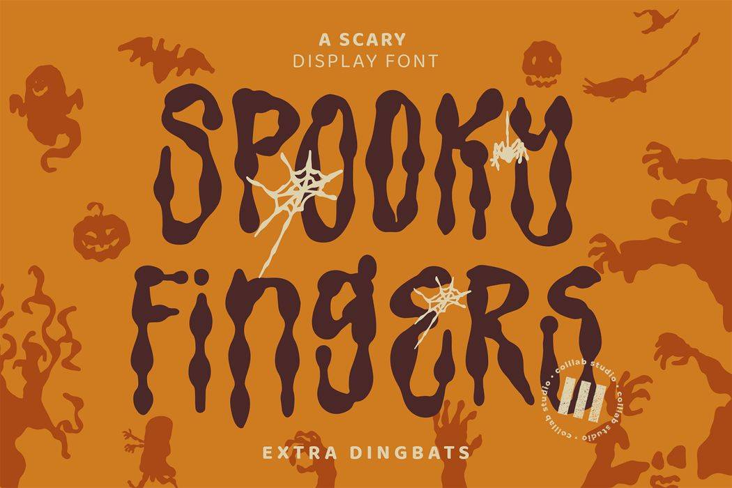 Spooky Fingers Font sample