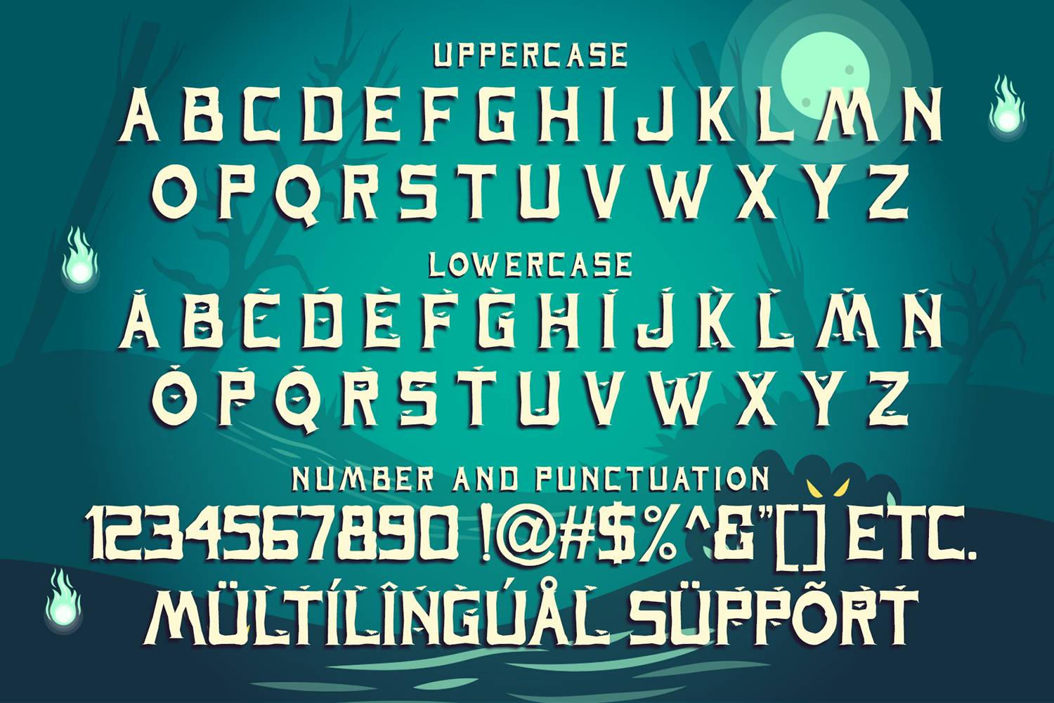 Spooky Ghost Font sample