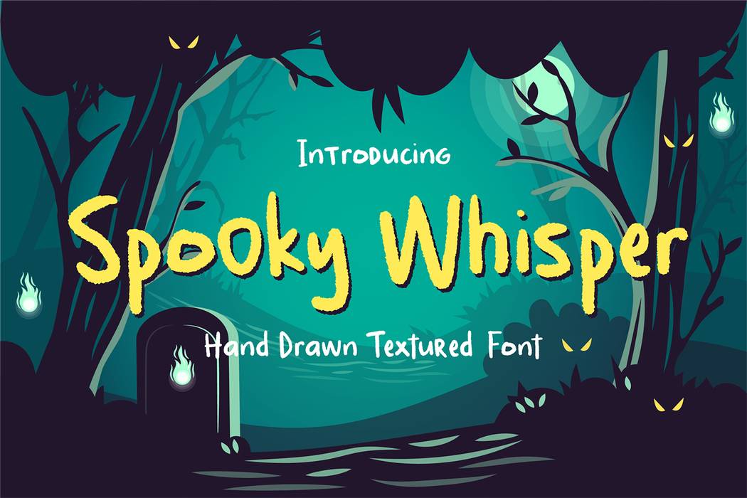 Spooky Whisper Font sample