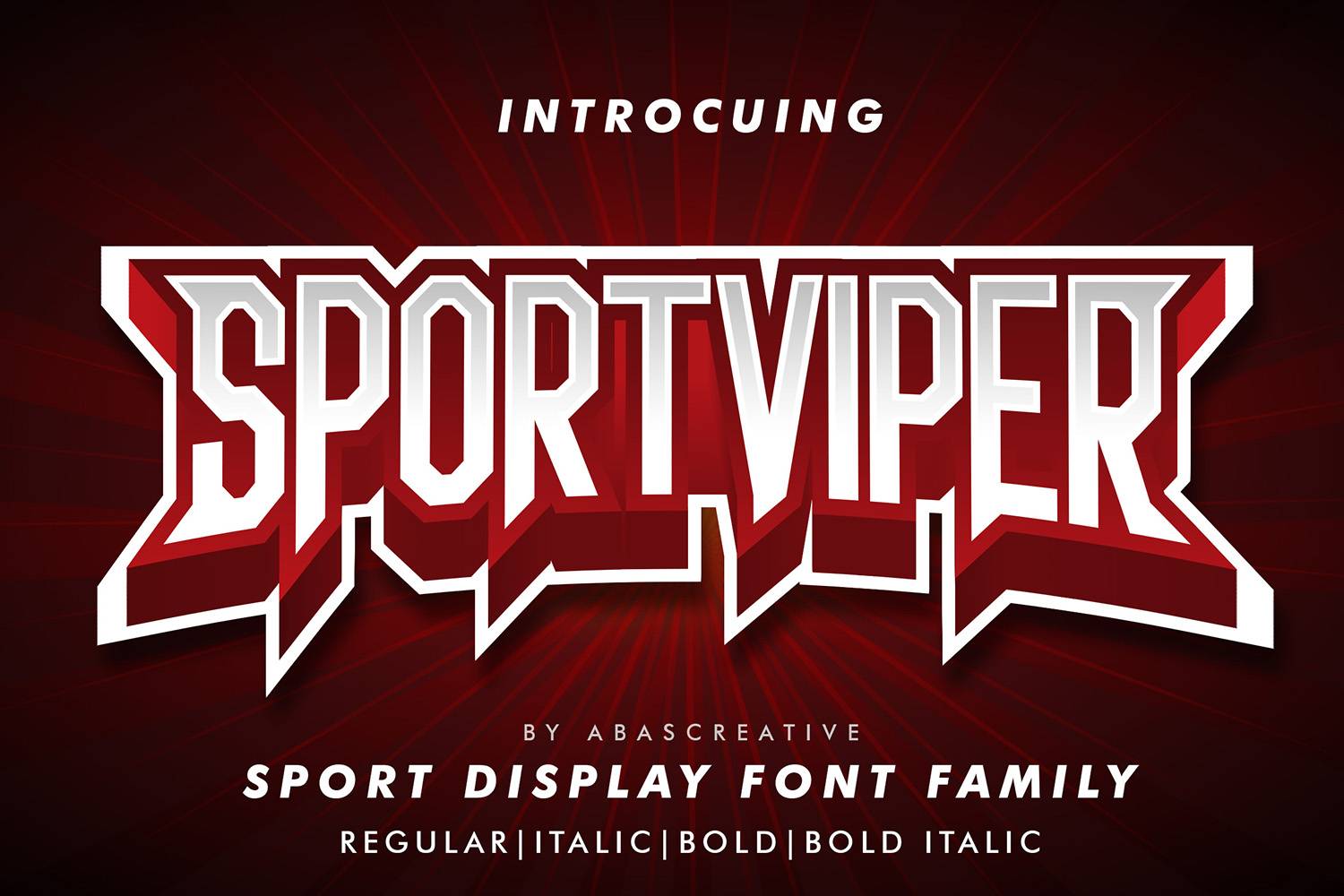 Sportviper Font sample