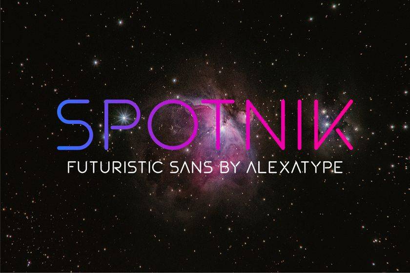 Spotnik Font sample