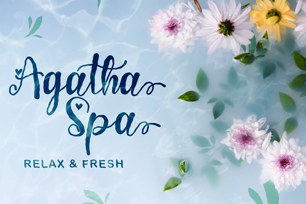 Spring Heart Font sample