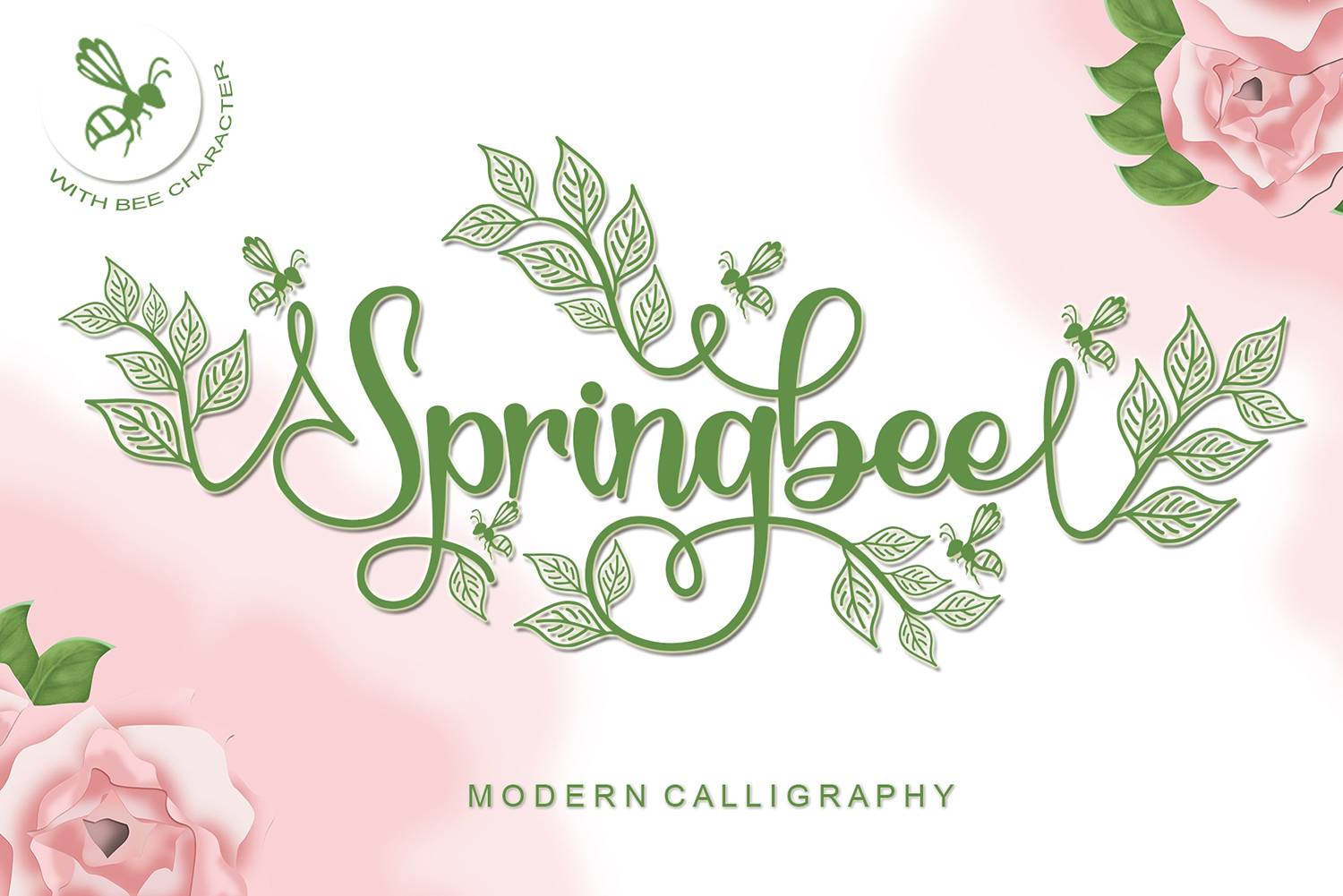Springbee Font sample