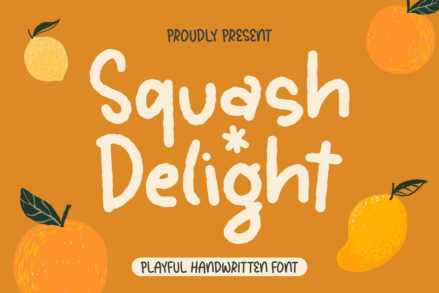 Squash Delight Font sample