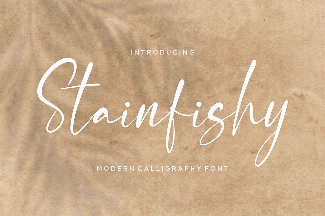 Stainfishy Font sample