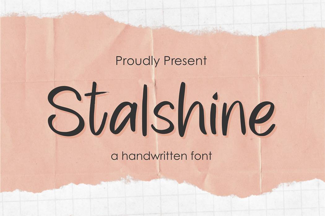Stalshine Font sample