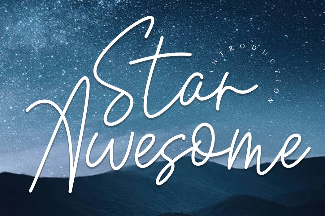 Star Awesome Font sample