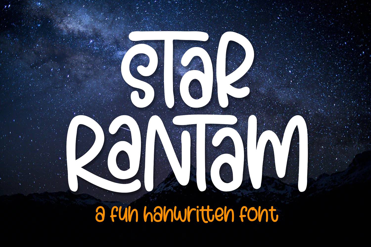 Star Rantam Font sample