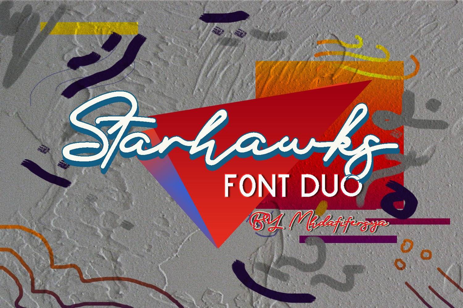 Starhawks Font sample