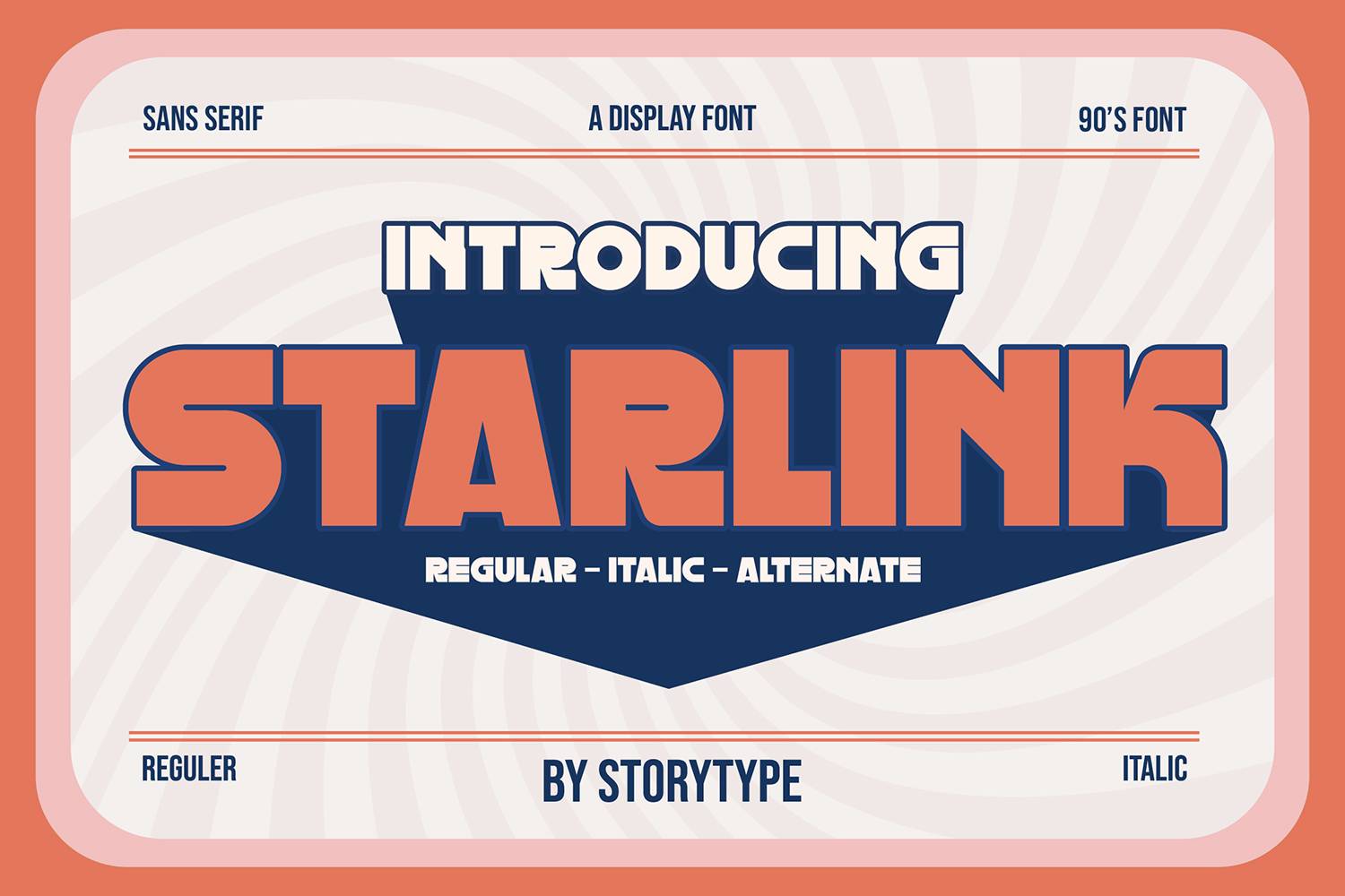 Starlink Font sample