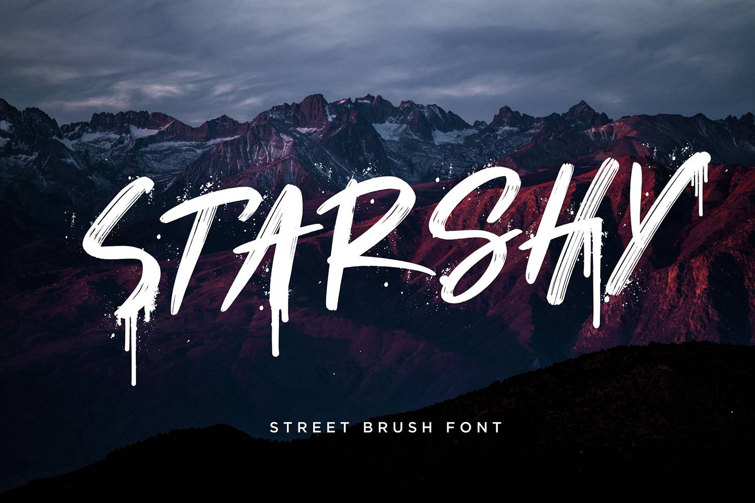 Starshy Street Font sample
