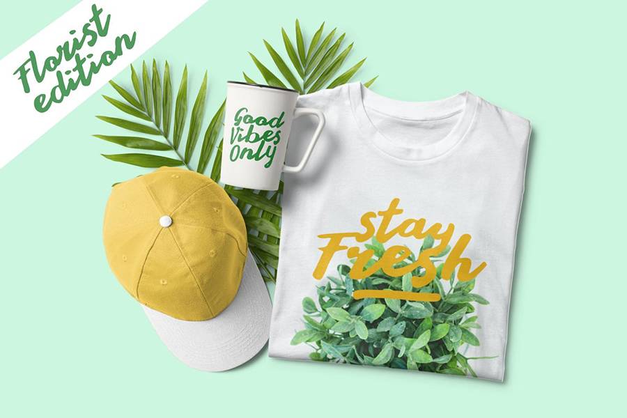 Stay Young Handlettering Display sample