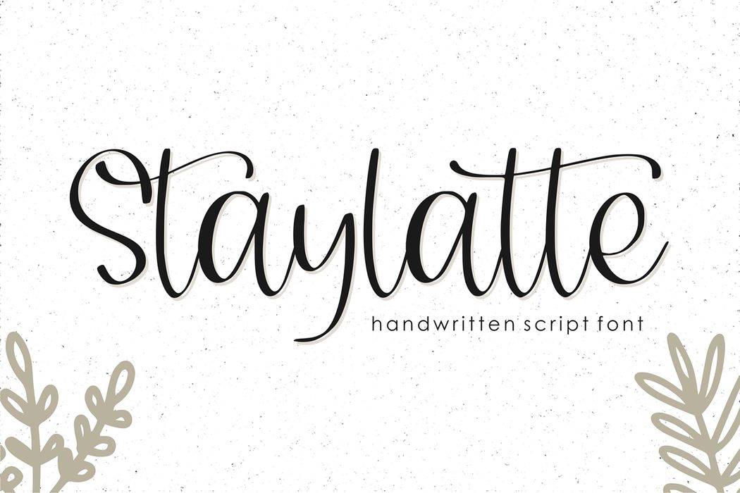 Staylatte Font sample