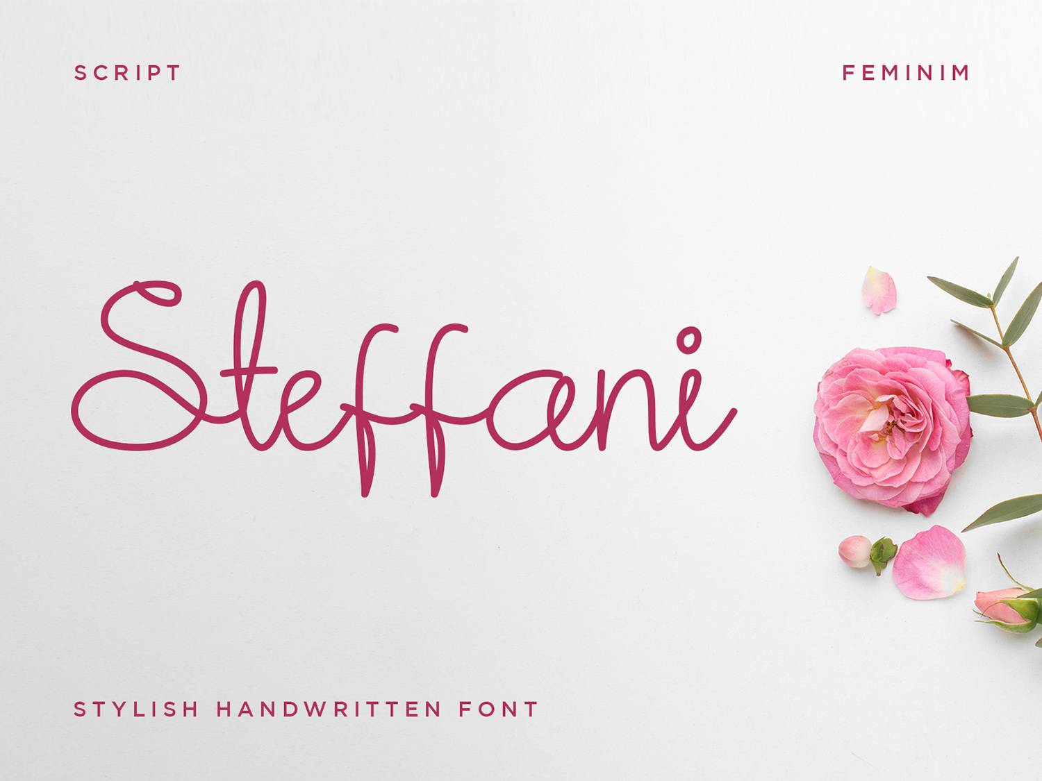 Steffani Font sample
