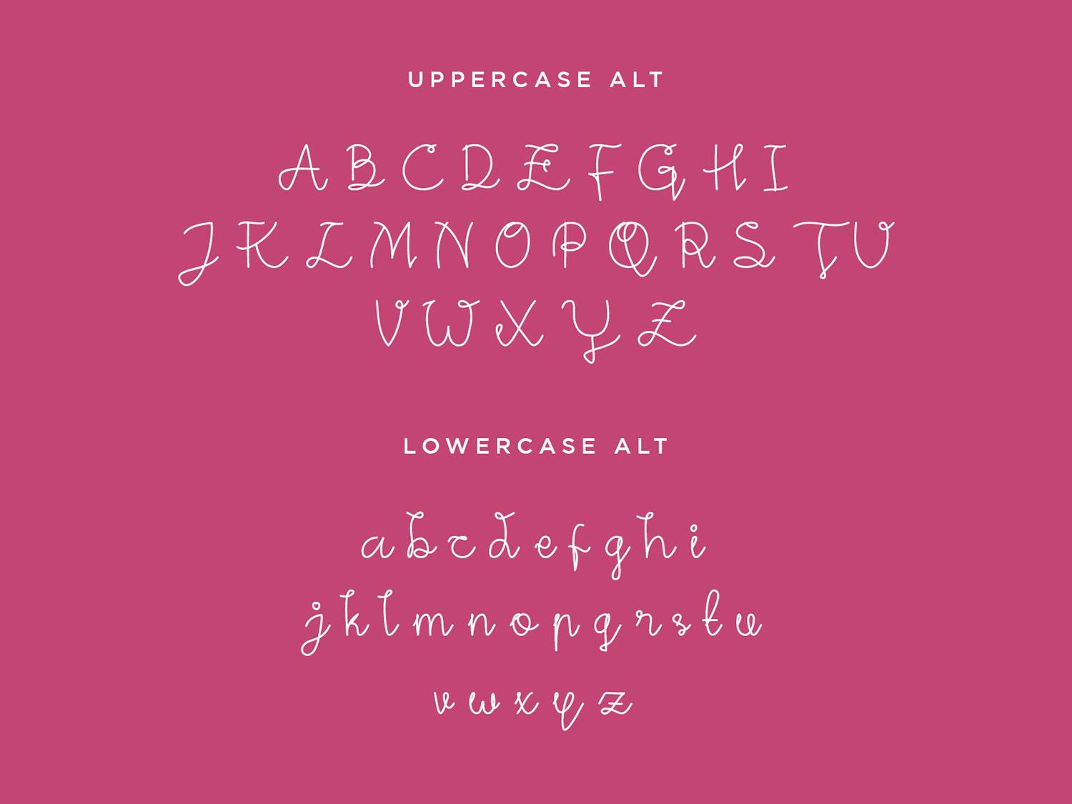 Steffani Font sample