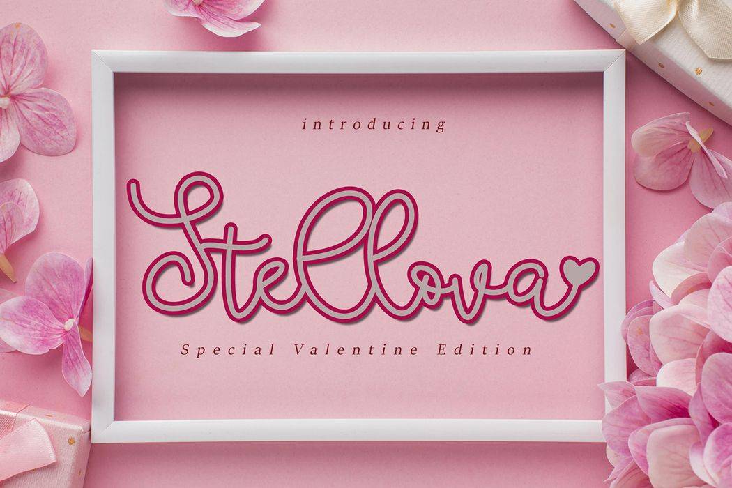 Stellova Font sample