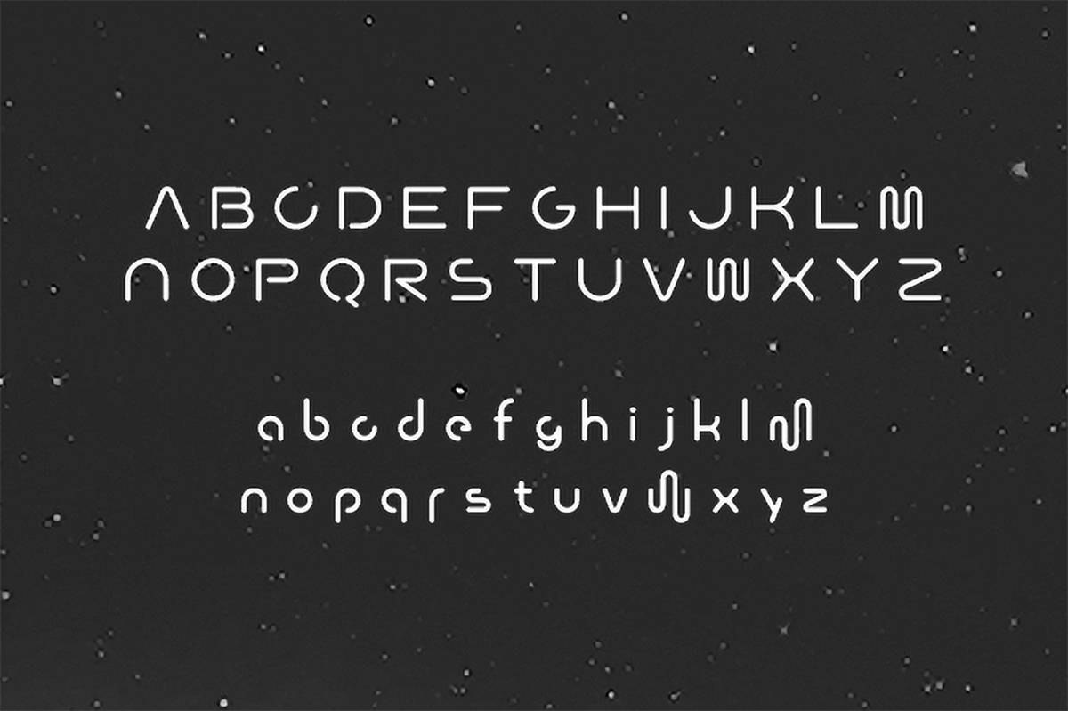 Steronite Font sample