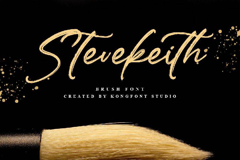 Stevekeith Font sample