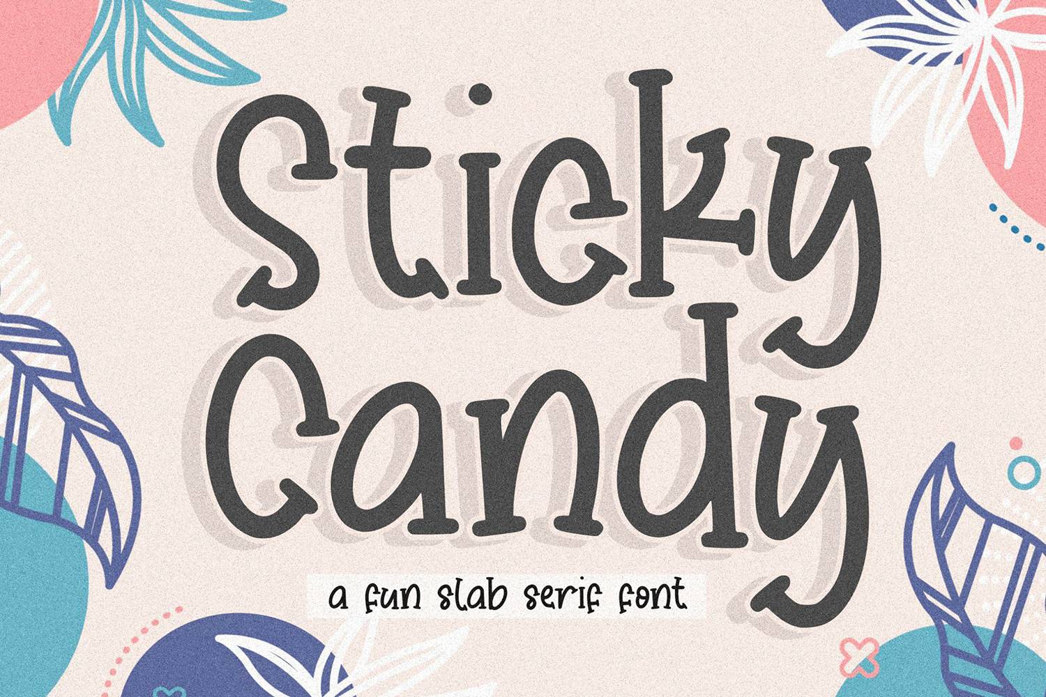 Sticky Candy Font sample