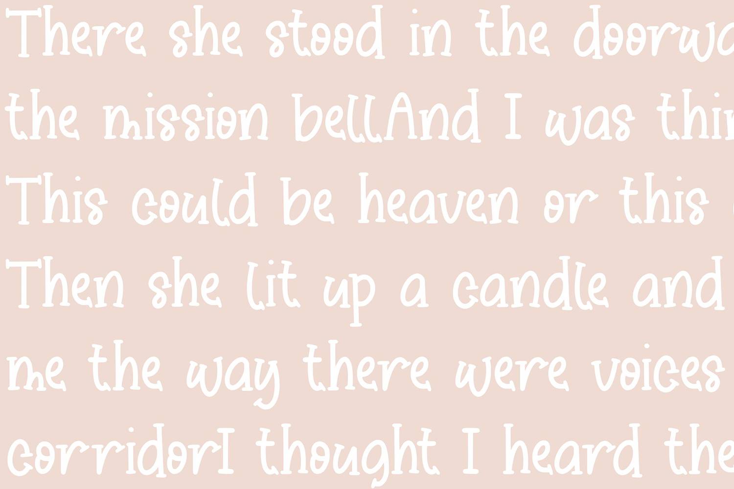Sticky Candy Font sample