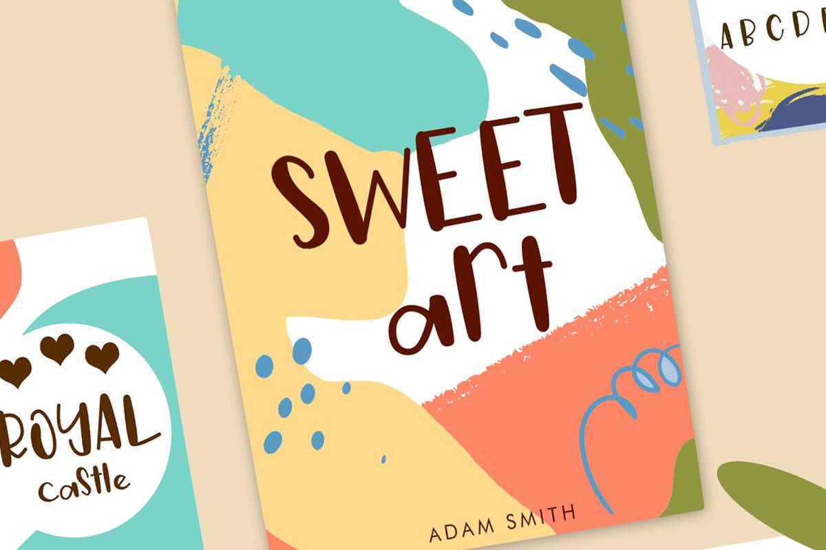 Stitching of Children Font sample