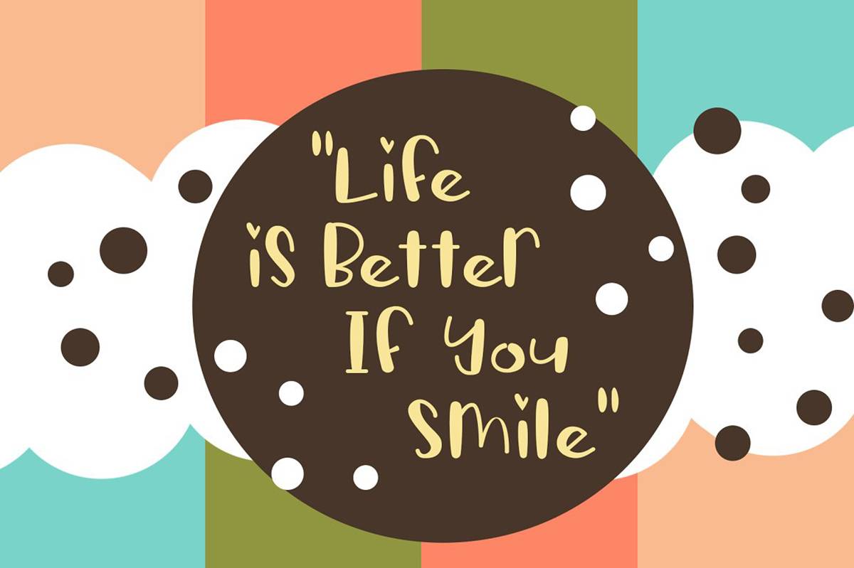Stitching of Children Font sample