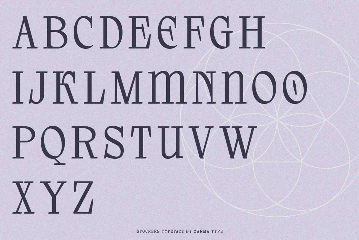 Stockers Font sample