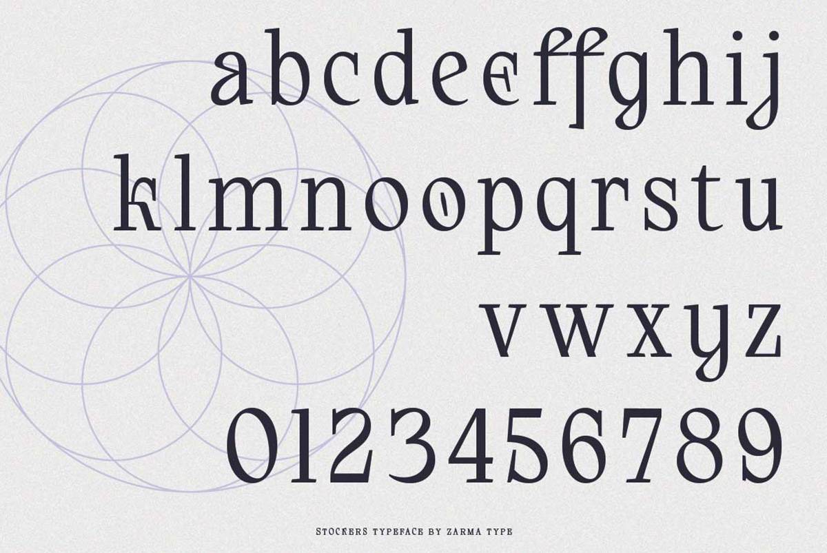 Stockers Font sample