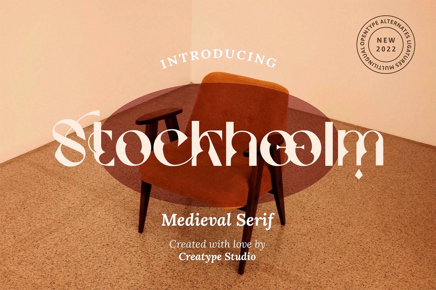 Stockhoolm Font sample
